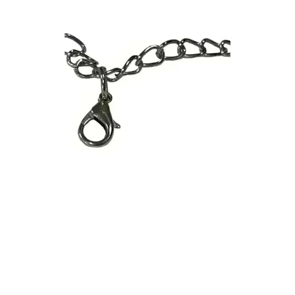 Women’s  necklace with black acrylic stones - Picture 4 of 5